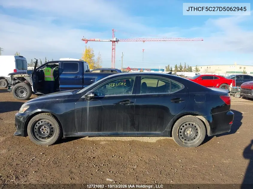 2013 LEXUS IS VIN JTHCF5C27D5062945 — фото 14