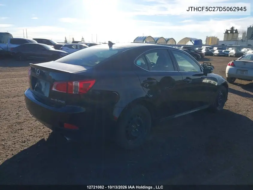 2013 LEXUS IS VIN JTHCF5C27D5062945 — фото 4