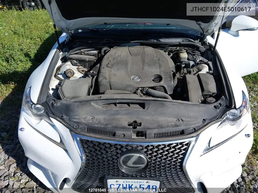 2014 LEXUS IS VIN JTHCF1D24E5010617 — фото 10