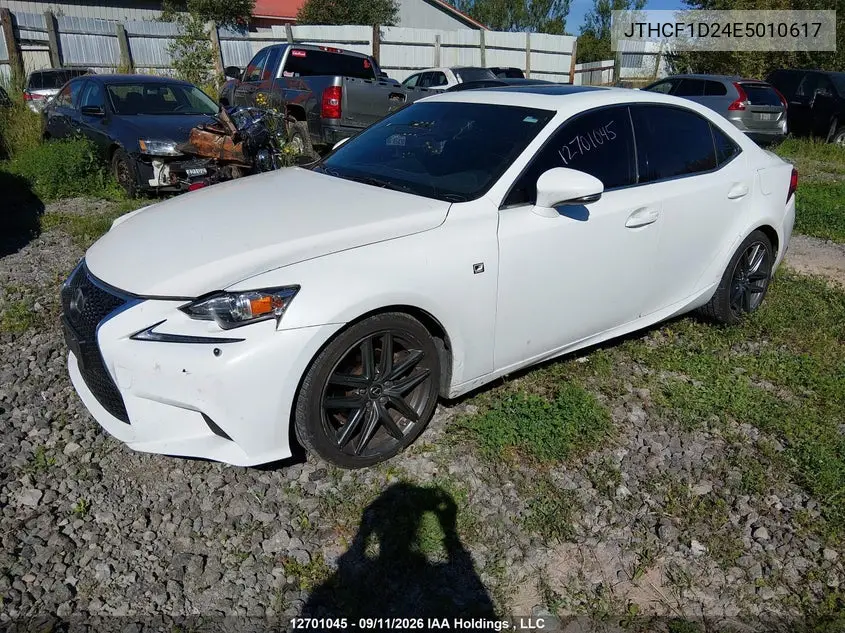 2014 LEXUS IS VIN JTHCF1D24E5010617 — фото 2