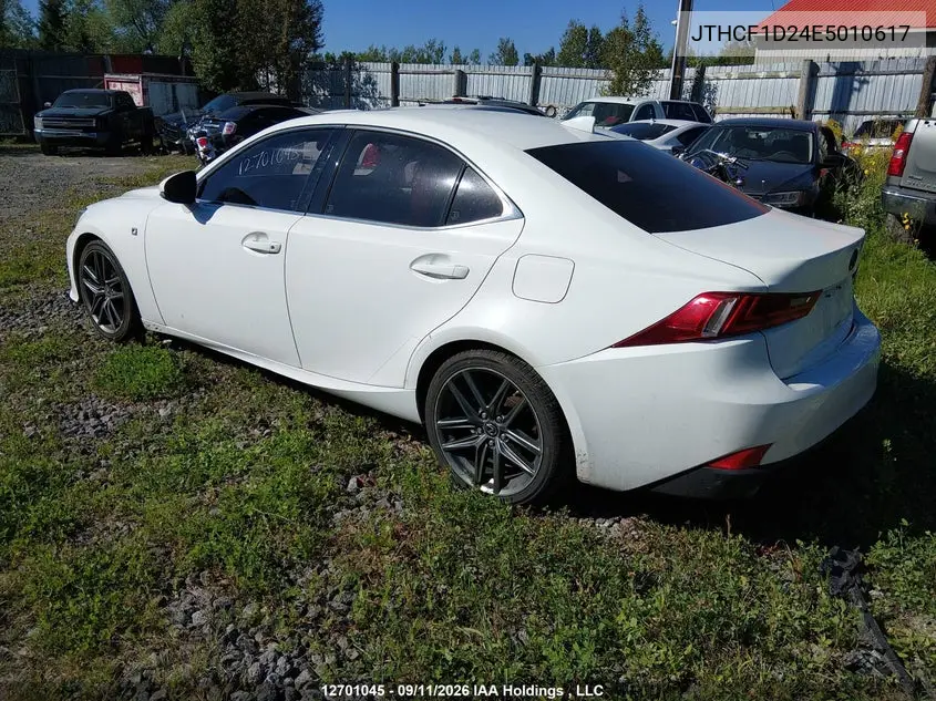 2014 LEXUS IS VIN JTHCF1D24E5010617 — фото 3