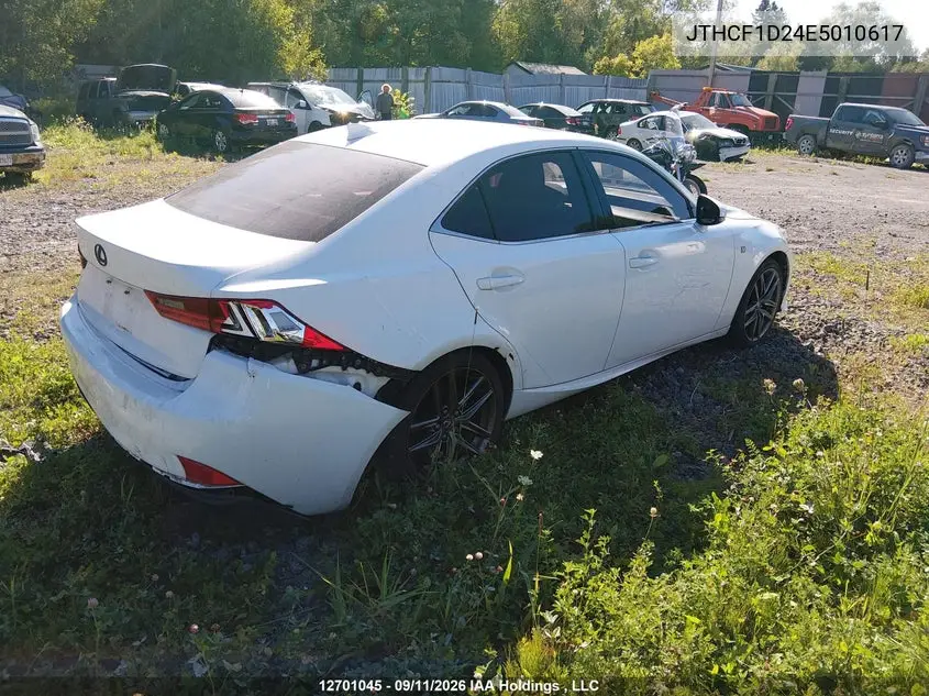 2014 LEXUS IS VIN JTHCF1D24E5010617 — фото 4