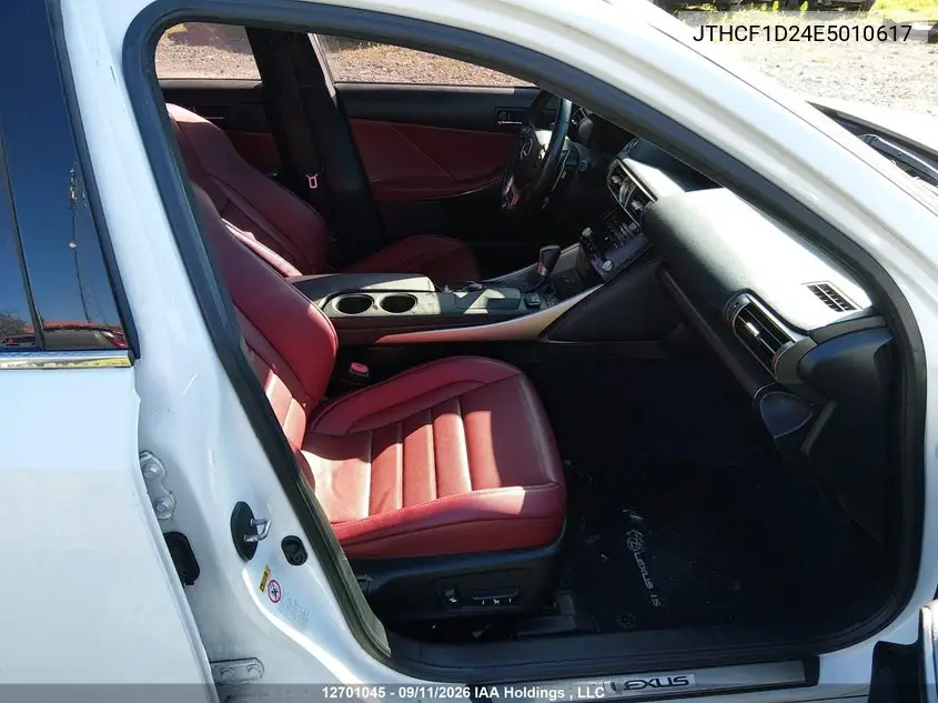 2014 LEXUS IS VIN JTHCF1D24E5010617 — фото 5