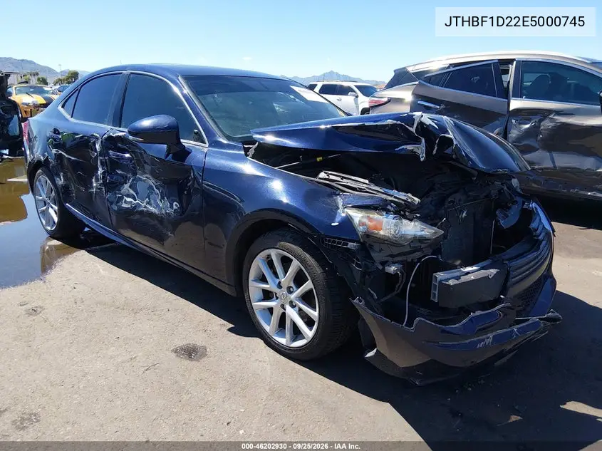 LEXUS IS 2014, VIN JTHBF1D22E5000745