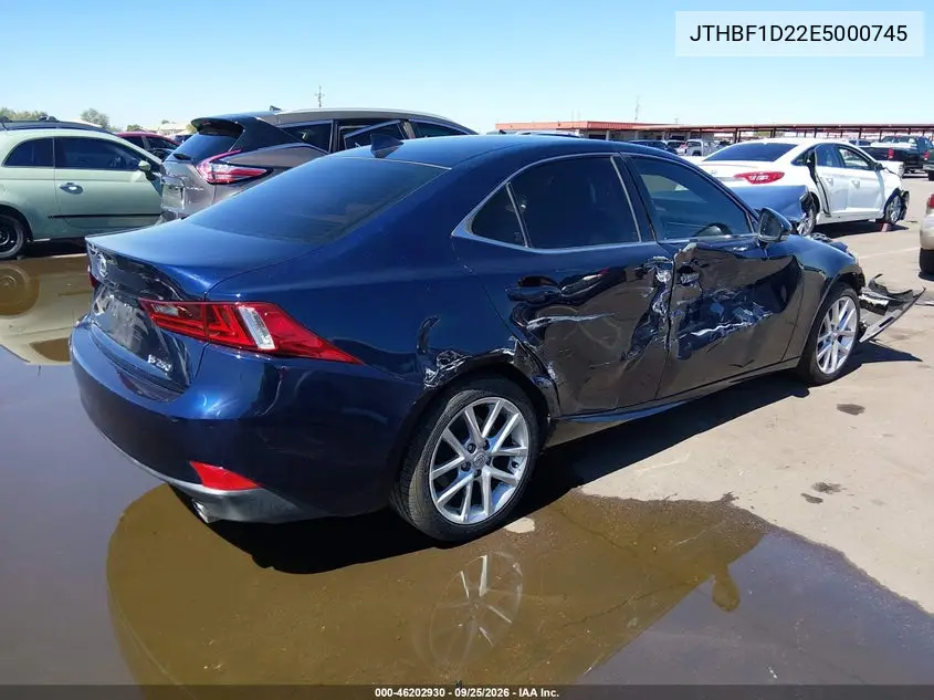 2014 LEXUS IS VIN JTHBF1D22E5000745 — фото 4