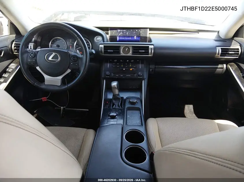 2014 LEXUS IS VIN JTHBF1D22E5000745 — фото 5