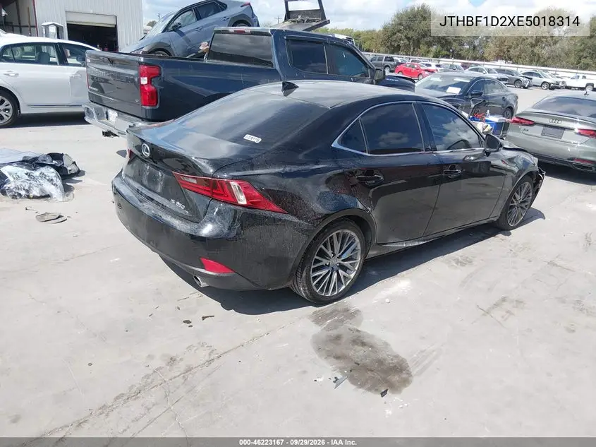 2014 LEXUS IS VIN JTHBF1D2XE5018314 — фото 4