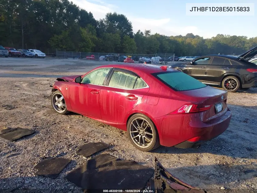 2014 LEXUS IS VIN JTHBF1D28E5015833 — фото 3