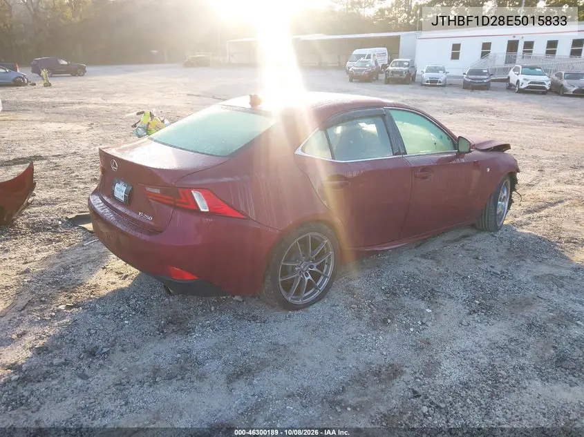 2014 LEXUS IS VIN JTHBF1D28E5015833 — фото 4