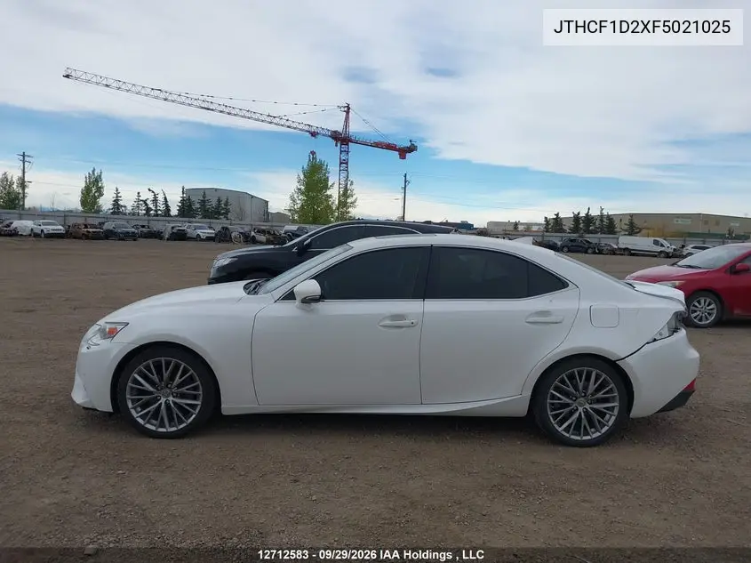 2015 LEXUS IS VIN JTHCF1D2XF5021025 — фото 14