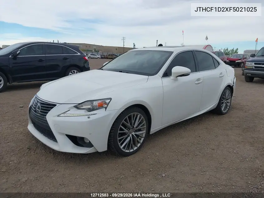 2015 LEXUS IS VIN JTHCF1D2XF5021025 — фото 2
