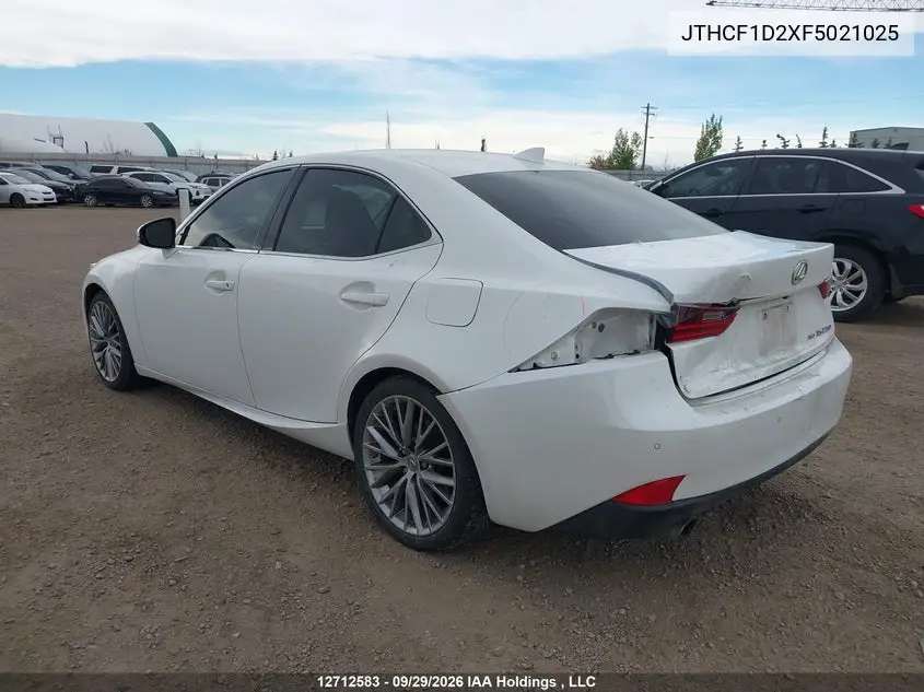 2015 LEXUS IS VIN JTHCF1D2XF5021025 — фото 3
