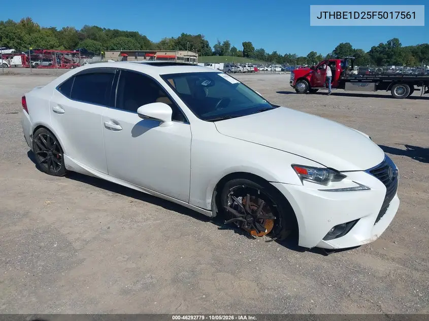 LEXUS IS 2015, VIN JTHBE1D25F5017561