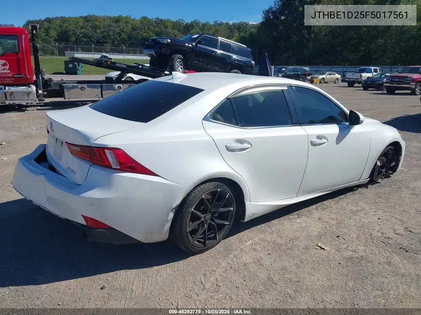 2015 LEXUS IS VIN JTHBE1D25F5017561 — фото 4