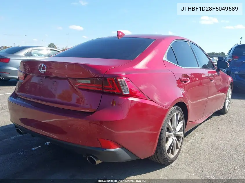 2015 LEXUS IS VIN JTHBF1D28F5049689 — фото 4