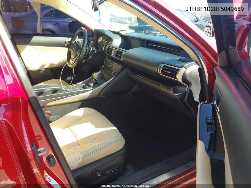 2015 LEXUS IS VIN JTHBF1D28F5049689 — фото 5