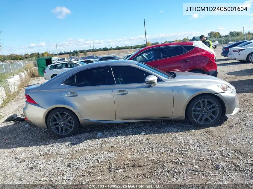 2016 LEXUS IS VIN JTHCM1D24G5001604 — фото 14