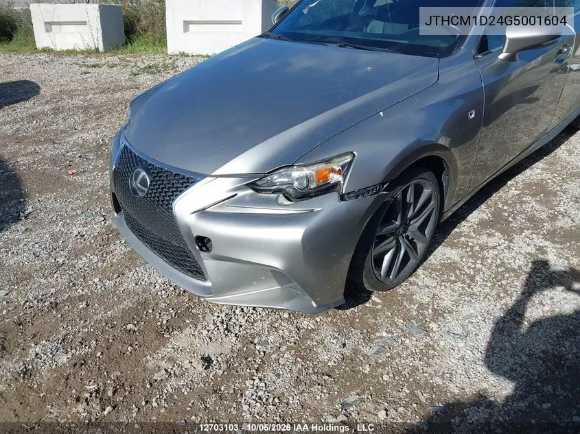 2016 LEXUS IS VIN JTHCM1D24G5001604 — фото 6
