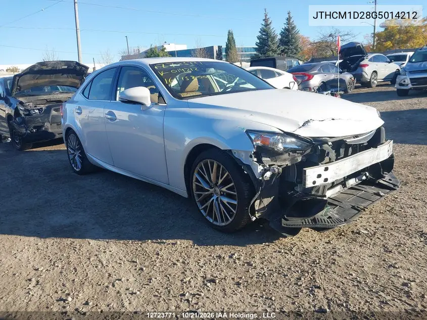LEXUS IS 2016, VIN JTHCM1D28G5014212