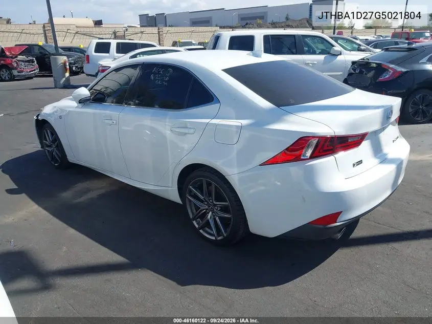 2016 LEXUS IS VIN JTHBA1D27G5021804 — фото 3