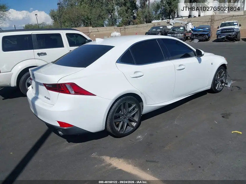 2016 LEXUS IS VIN JTHBA1D27G5021804 — фото 4