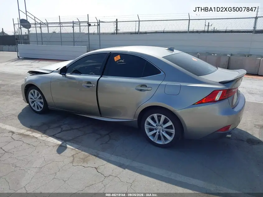 2016 LEXUS IS VIN JTHBA1D2XG5007847 — фото 3