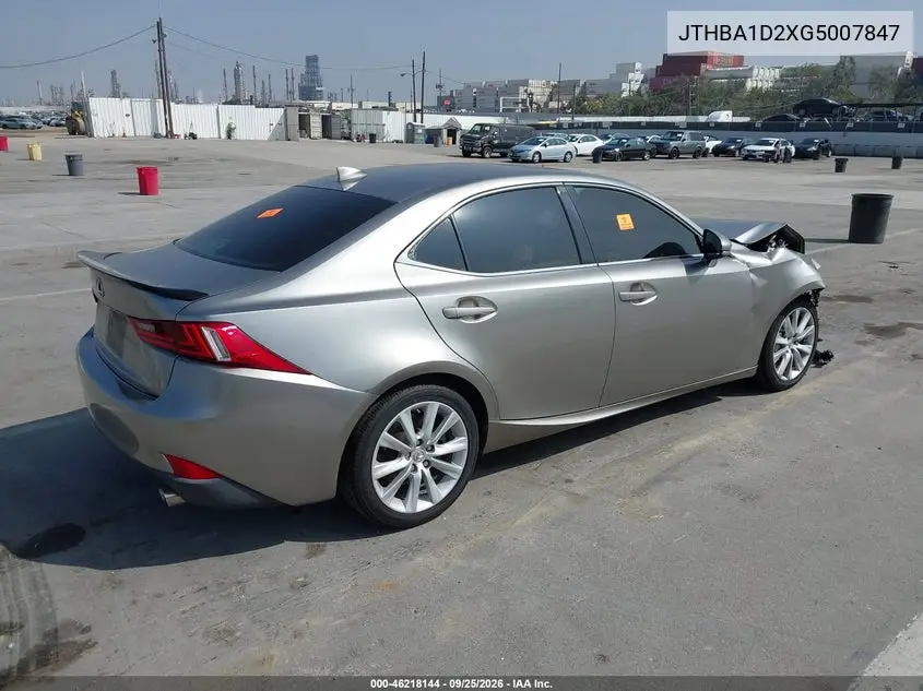 2016 LEXUS IS VIN JTHBA1D2XG5007847 — фото 4