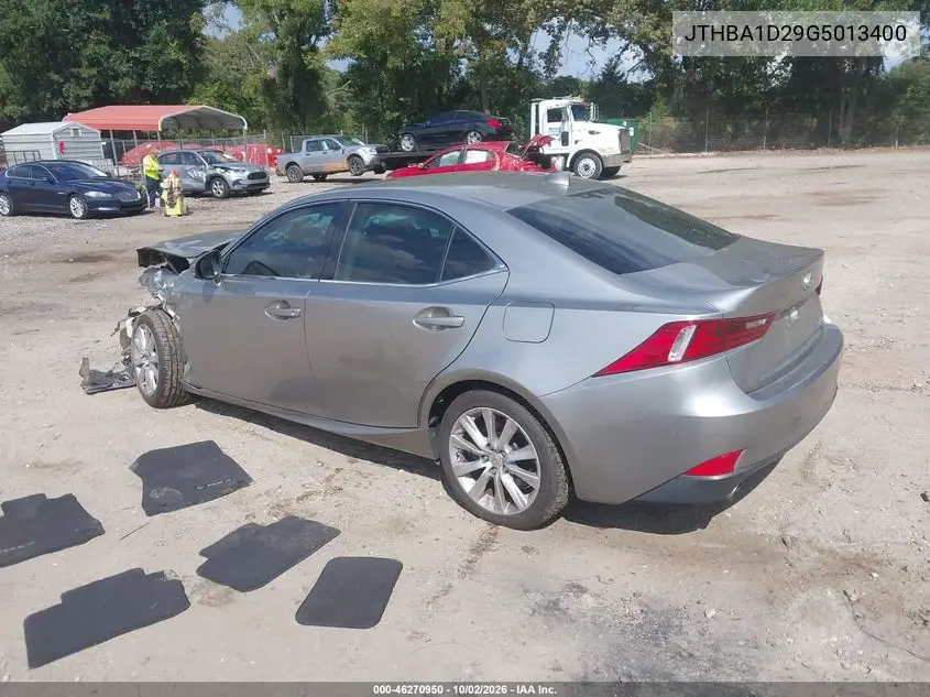 2016 LEXUS IS VIN JTHBA1D29G5013400 — фото 3