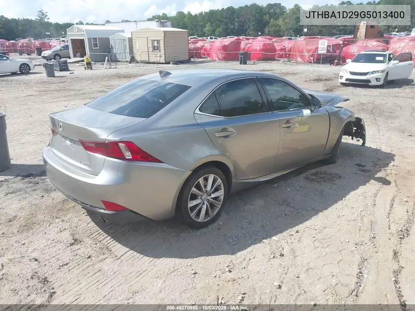 2016 LEXUS IS VIN JTHBA1D29G5013400 — фото 4