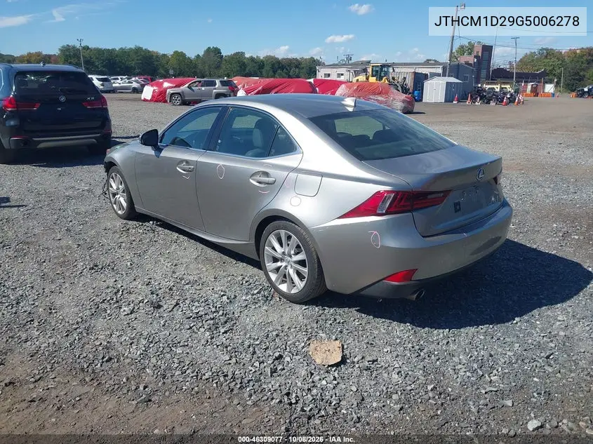 2016 LEXUS IS VIN JTHCM1D29G5006278 — фото 3