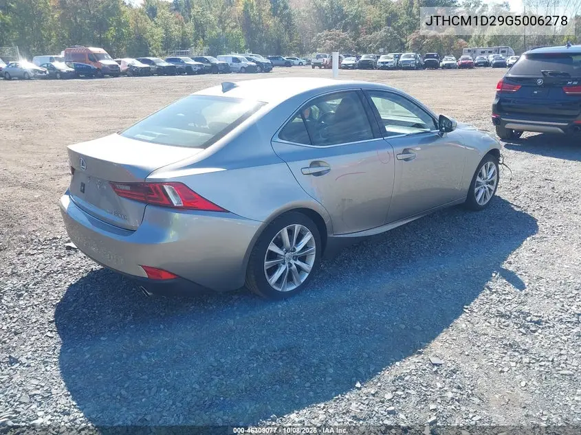 2016 LEXUS IS VIN JTHCM1D29G5006278 — фото 4