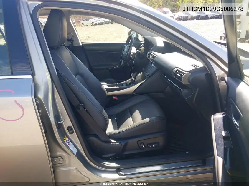 2016 LEXUS IS VIN JTHCM1D29G5006278 — фото 5