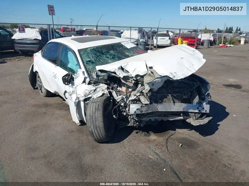 LEXUS IS 2016, VIN JTHBA1D29G5014837