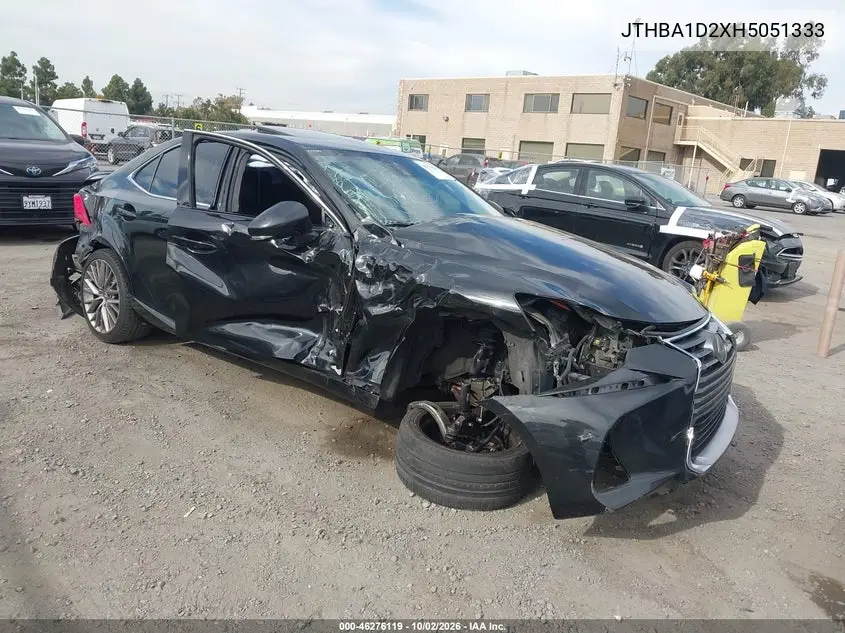 LEXUS IS 2017, VIN JTHBA1D2XH5051333