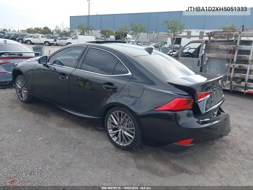 2017 LEXUS IS VIN JTHBA1D2XH5051333 — фото 3