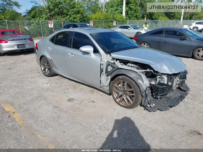 LEXUS IS 2017, VIN JTHBA1D27H5044727