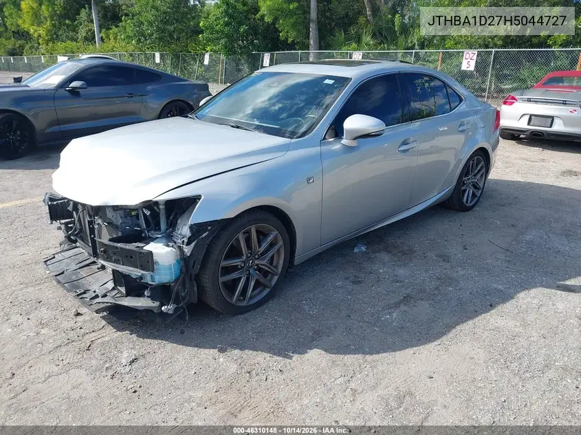 2017 LEXUS IS VIN JTHBA1D27H5044727 — фото 2