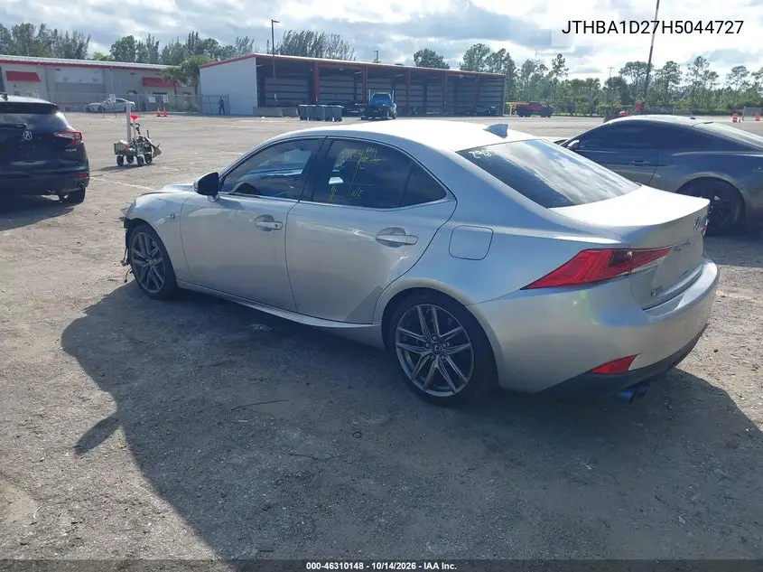2017 LEXUS IS VIN JTHBA1D27H5044727 — фото 3