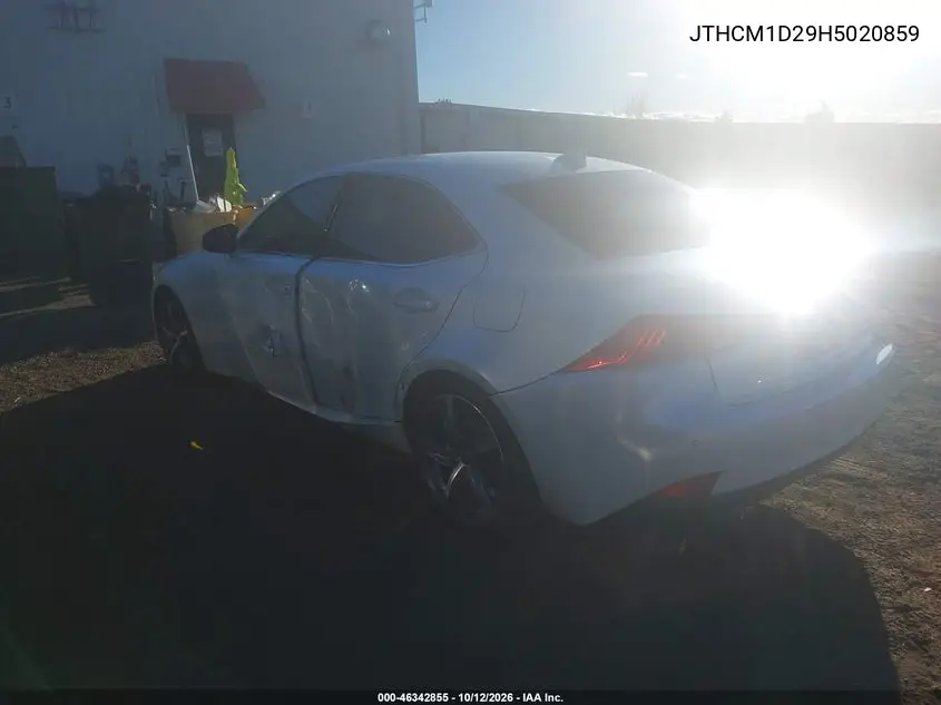2017 LEXUS IS VIN JTHCM1D29H5020859 — фото 3
