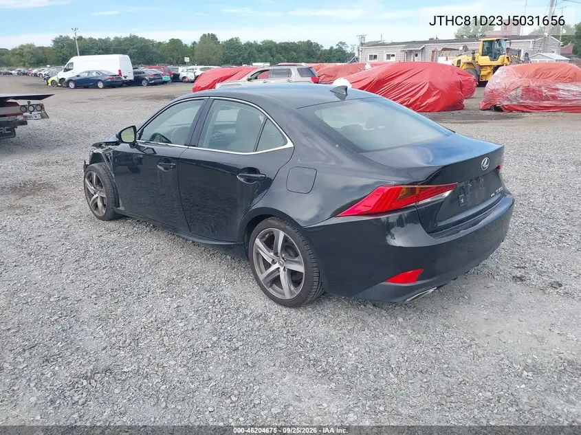 2018 LEXUS IS VIN JTHC81D23J5031656 — фото 3