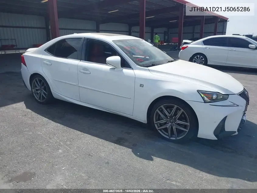 LEXUS IS 2018, VIN JTHBA1D21J5065286