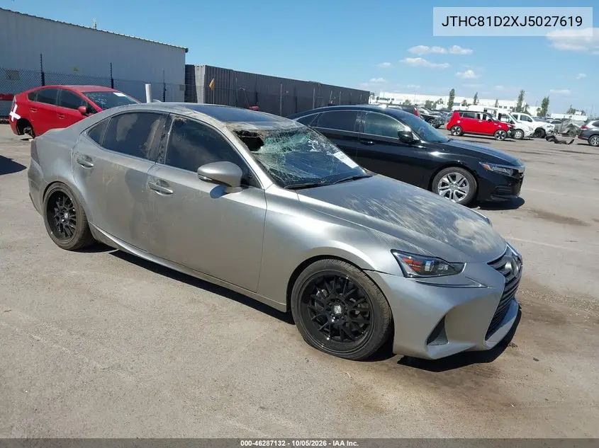 LEXUS IS 2018, VIN JTHC81D2XJ5027619