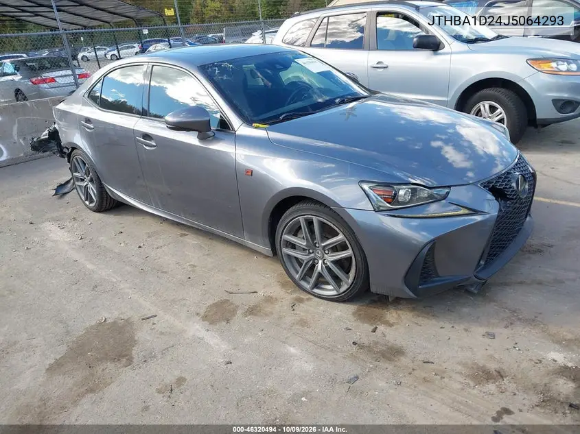 LEXUS IS 2018, VIN JTHBA1D24J5064293