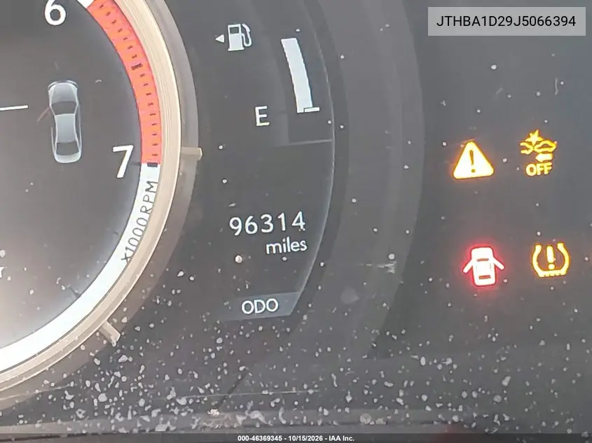 2018 LEXUS IS VIN JTHBA1D29J5066394 — фото 16