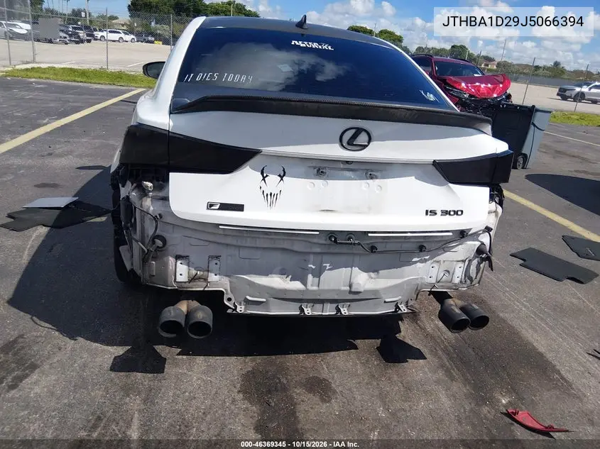 2018 LEXUS IS VIN JTHBA1D29J5066394 — фото 18