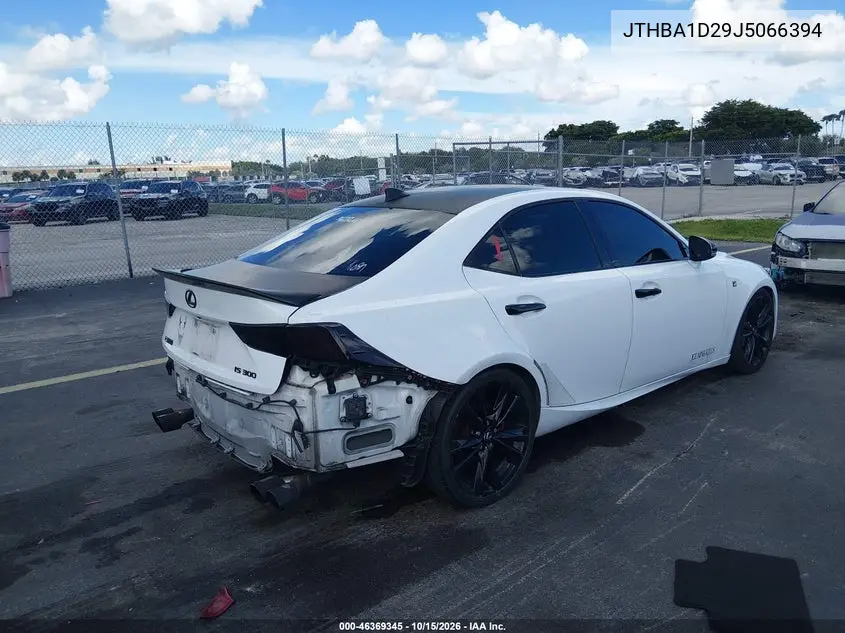 2018 LEXUS IS VIN JTHBA1D29J5066394 — фото 4