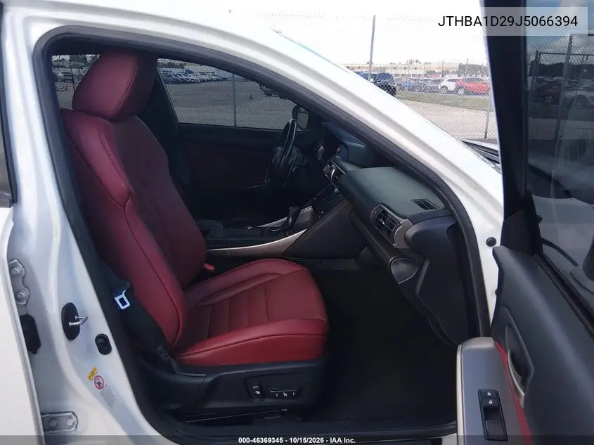 2018 LEXUS IS VIN JTHBA1D29J5066394 — фото 5