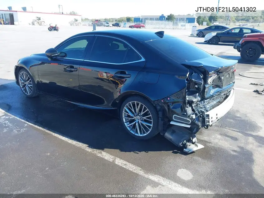 2020 LEXUS IS VIN JTHD81F21L5041302 — фото 3