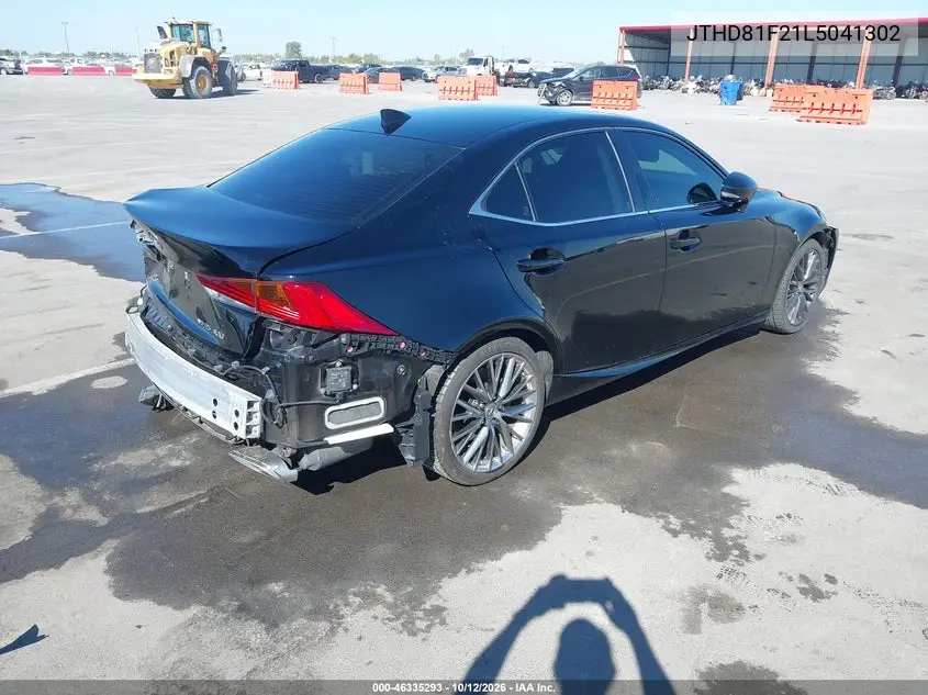 2020 LEXUS IS VIN JTHD81F21L5041302 — фото 4