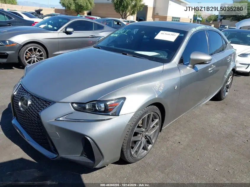 2020 LEXUS IS VIN JTHGZ1B29L5035280 — фото 2